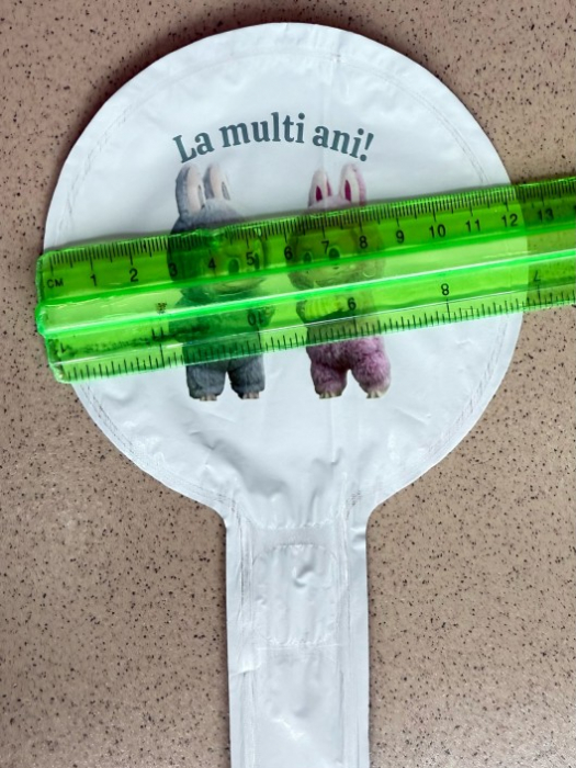 Balon alb personalizabil Labubu tort 12 cm [5]