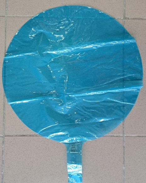 Balon bobo transparent albastru 90 cm [3]