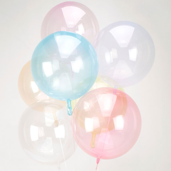 Balon bobo transparent albastru 90 cm [2]