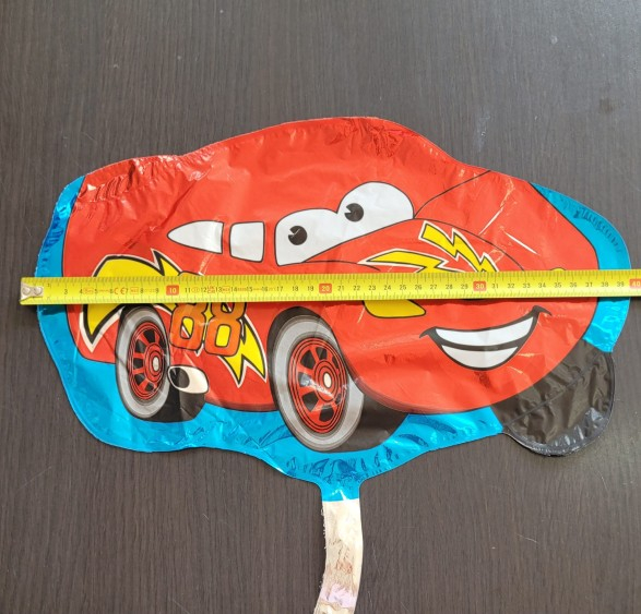 Balon folia mini figurina masinuta rosie 30 cm [4]