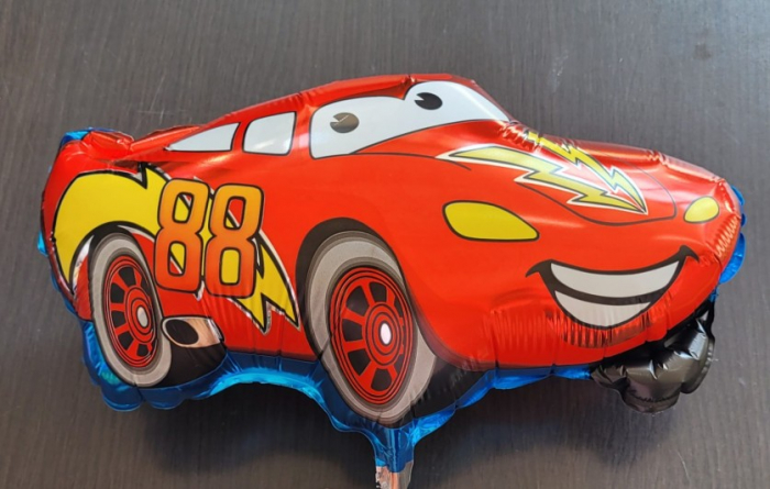 Balon folia mini figurina masinuta rosie 30 cm [2]