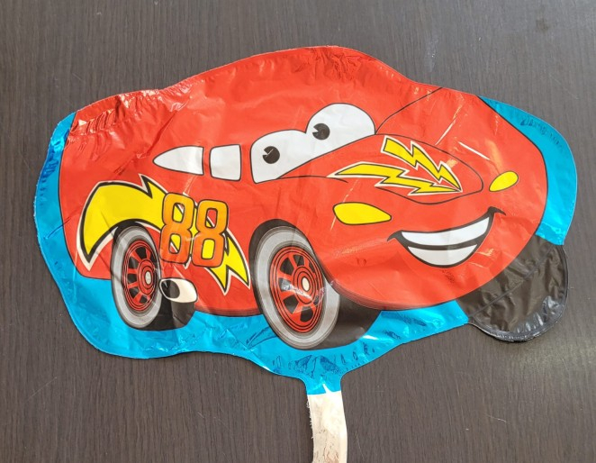 Balon folia mini figurina masinuta rosie 30 cm [3]