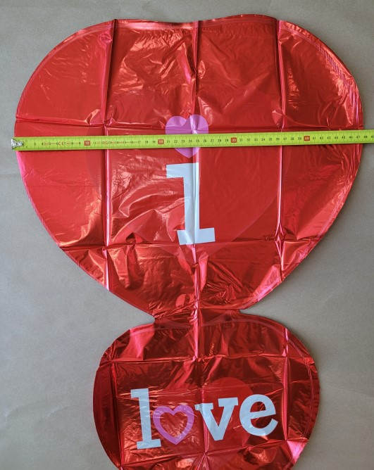 Balon folie 3 Inimi text I love you 95 cm [4]