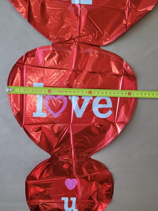 Balon folie 3 Inimi text I love you 95 cm [5]