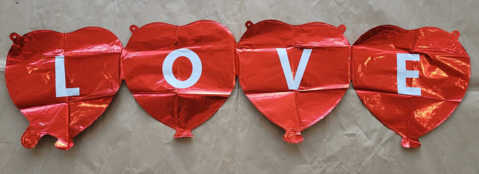Balon folie 4 inimi love 100 x 27 cm [4]