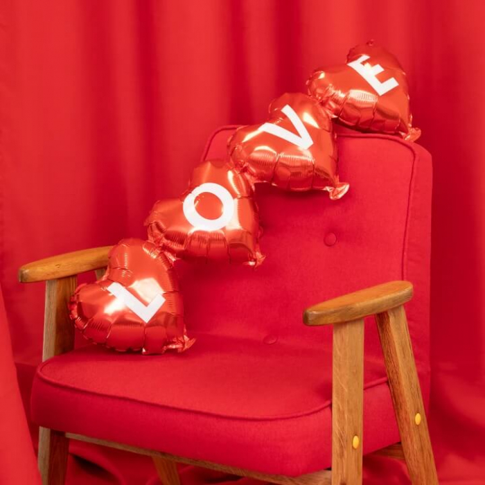 Balon folie 4 inimi love 100 x 27 cm [2]