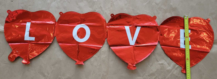 Balon folie 4 inimi love 100 x 27 cm [5]