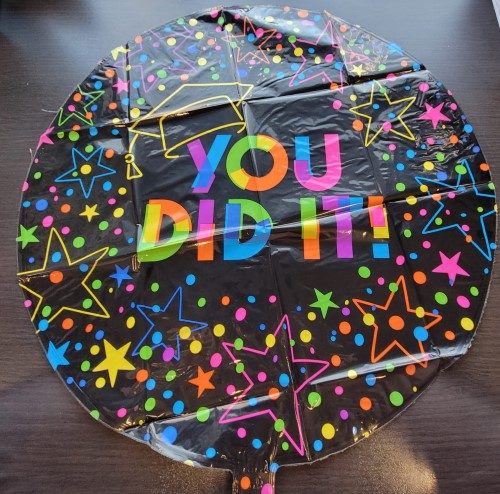 Balon folie Absolvire / You did it negru 46 cm [2]