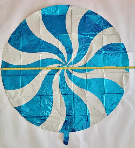 Balon folie acadea albastra 91 cm [3]