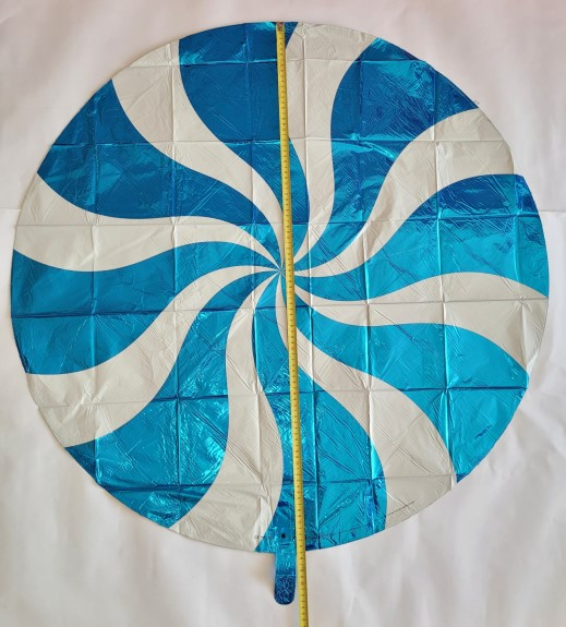 Balon folie acadea albastra 91 cm [4]
