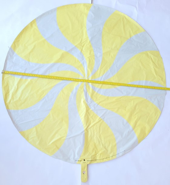 Balon folie acadea galbena 91 cm [3]
