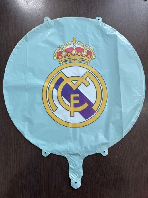 Balon folie albastru imprimat Real Madrid 45 cm [3]