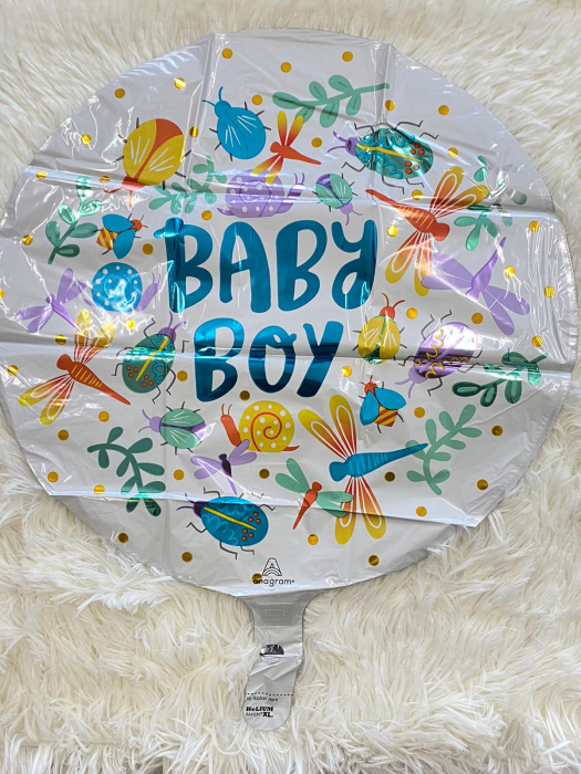 Balon folie Baby Boy, flori, 45 cm [2]