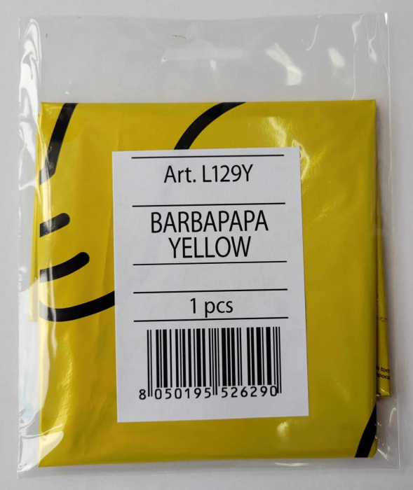 Balon folie Barbazu galben 75 cm [4]
