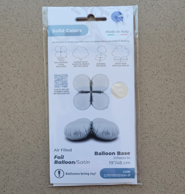Balon folie baza baloane alba 48 cm [3]