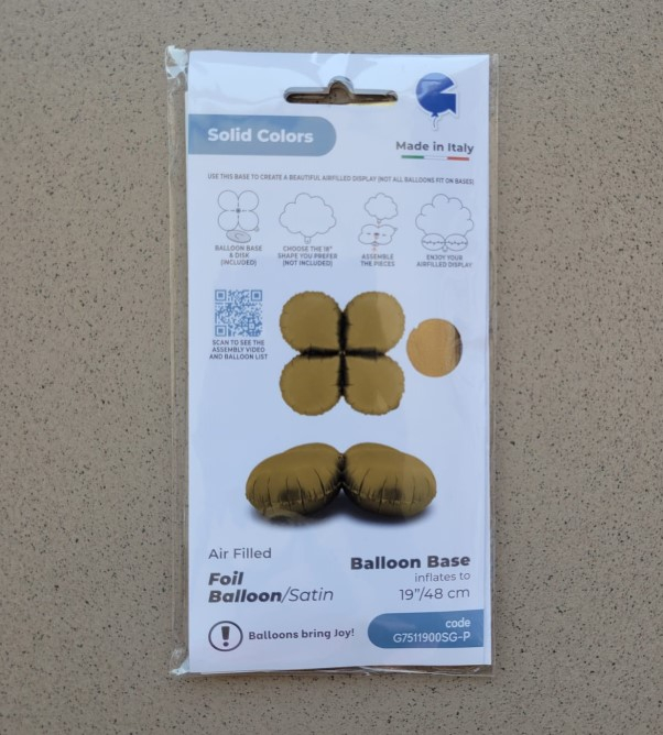 Balon folie baza baloane auriu 48 cm [3]