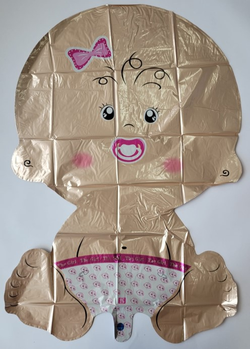Balon folie botez bebelus roz, 79x49.5 cm [2]