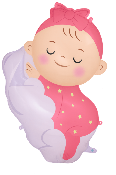 Balon folie bebelus fata dormind 98 x 67 cm [1]