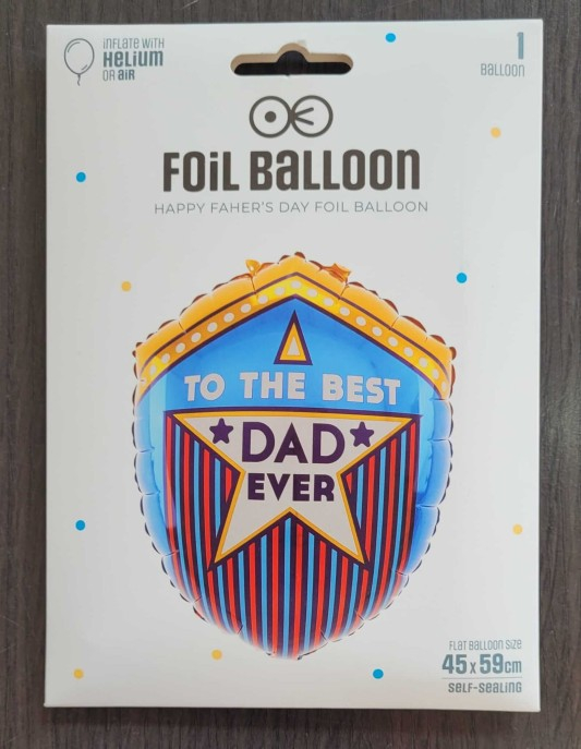 Balon folie Best Dad Ever 45 x 59 cm [6]