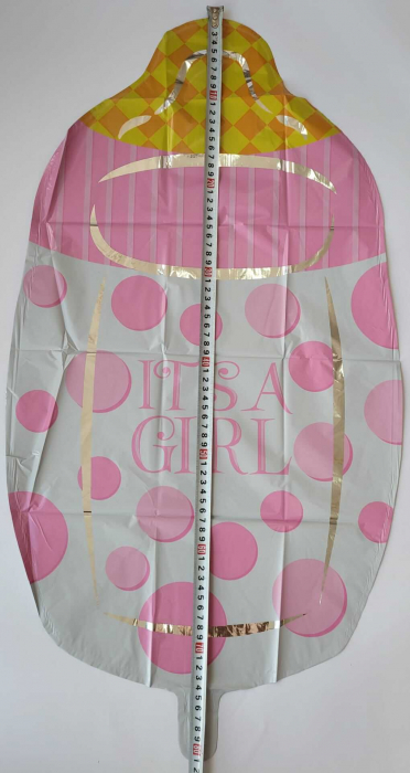 Balon folie biberon It's a Girl roz 75cm [3]
