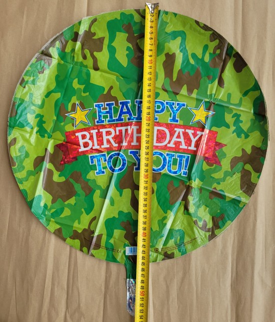 Balon folie Camuflaj Happy Birthday 46 cm [3]