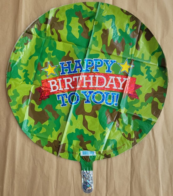 Balon folie Camuflaj Happy Birthday 46 cm [2]