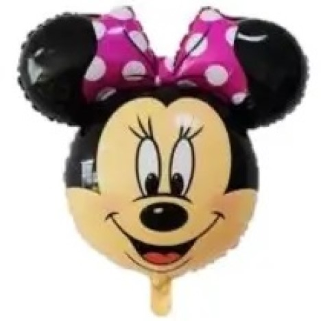 Balon folie cap Minnie roz 60 cm