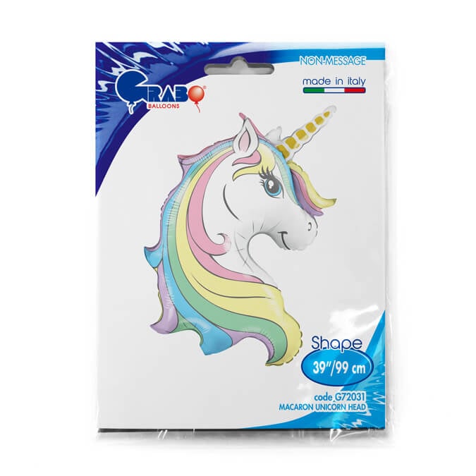 Balon folie cap Unicorn macarons 99 cm [3]
