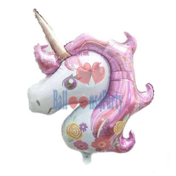Balon folie Cap Unicorn roz 108 x 88 cm [7]