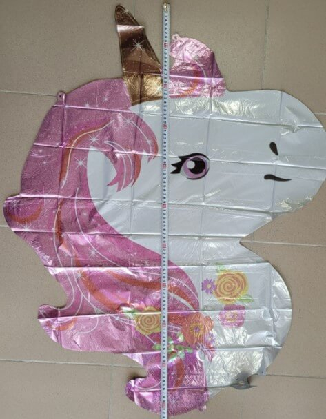 Balon folie Cap Unicorn roz 108 x 88 cm [3]