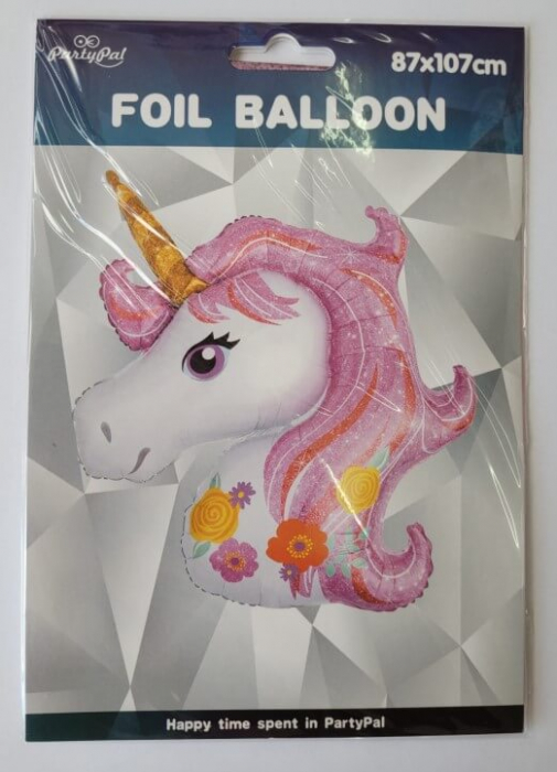 Balon folie Cap Unicorn roz 108 x 88 cm [5]