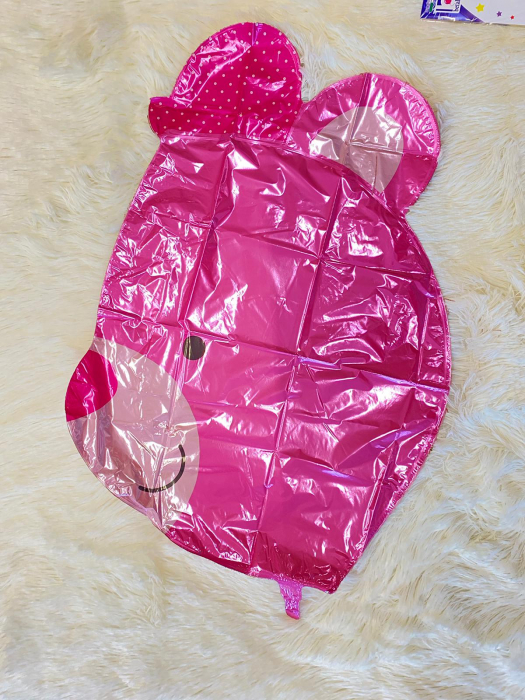 Balon folie cap urs roz 3D 69 cm [5]