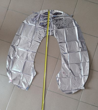 Balon folie cifra 0 argintiu 66cm [3]