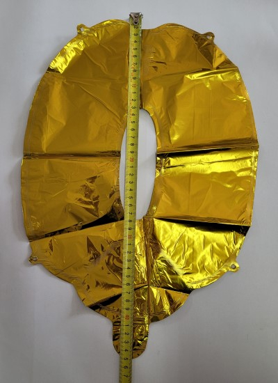 Balon folie cifra 0 auriu 40cm [3]