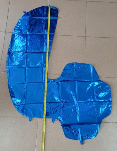 Balon folie cifra 4 albastru 100 cm [3]