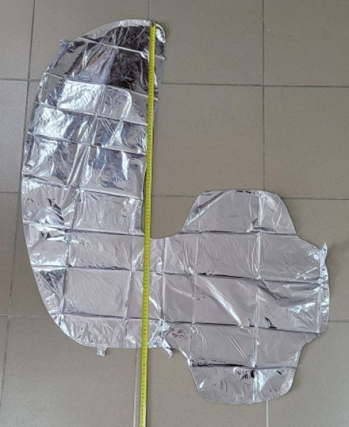 Balon folie cifra 4 argintiu 100 cm [3]