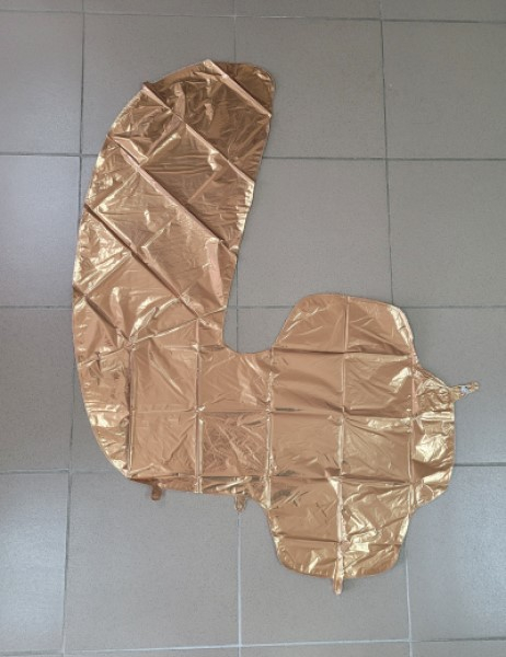 Balon folie cifra 4 auriu 100 cm [2]