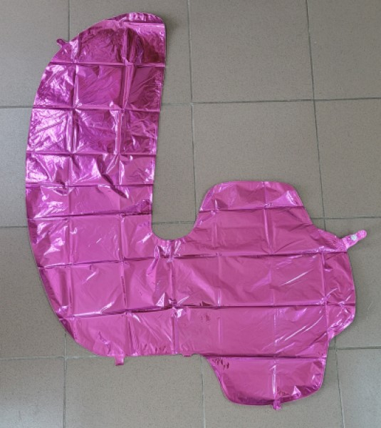 Balon folie cifra 4 roz 100 cm [3]