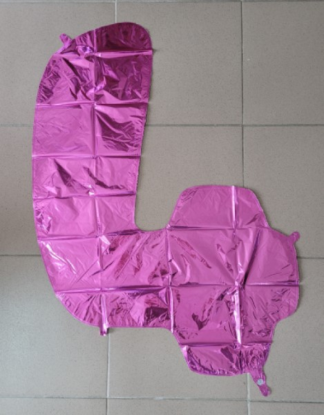 Balon folie cifra 4 roz 66cm [2]