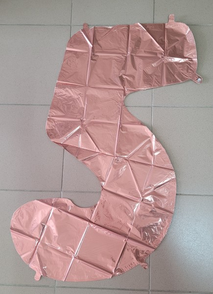Balon folie cifra 5 rose gold 66 cm [2]