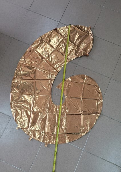 Balon folie cifra 6 auriu 100 cm [3]
