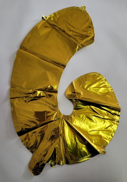 Balon folie cifra 6 auriu 40cm [3]