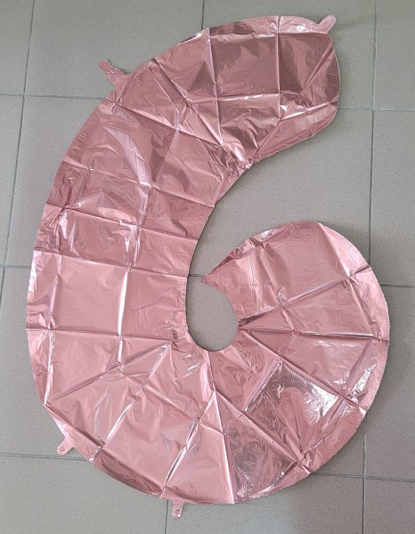 Balon folie cifra 6 rose gold 66 cm [2]