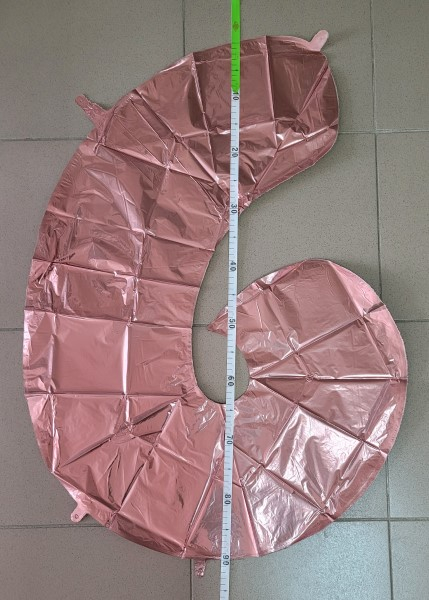 Balon folie cifra 6 rose gold 66 cm [3]