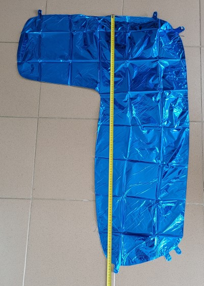 Balon folie cifra 7 albastru 100 cm [3]