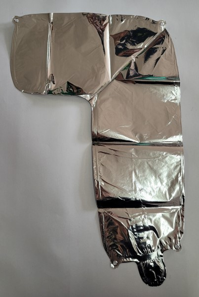 Balon din folie metalizata argintie, Mirific Party, Cifra 7, 40 cm, Silver [2]