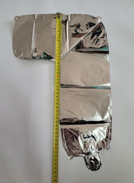Balon din folie metalizata argintie, Mirific Party, Cifra 7, 40 cm, Silver [3]
