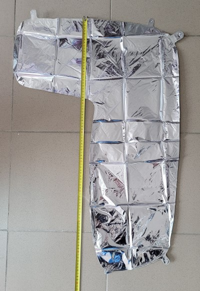 Balon folie cifra 7 argintiu 66cm [4]