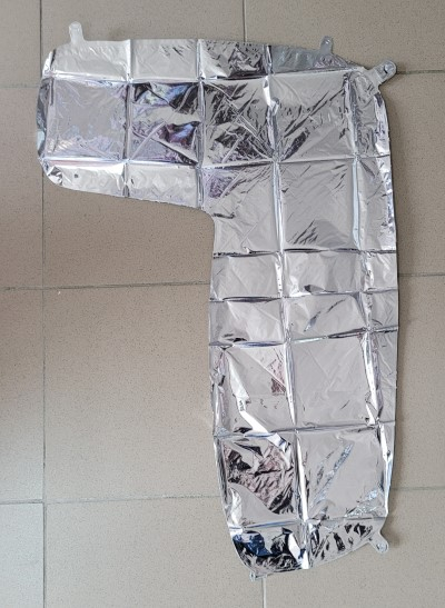 Balon folie cifra 7 argintiu 66cm [3]