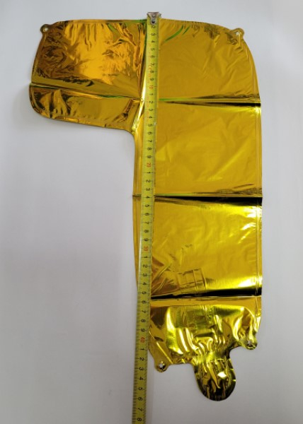 Balon folie cifra 7 auriu 40cm [3]